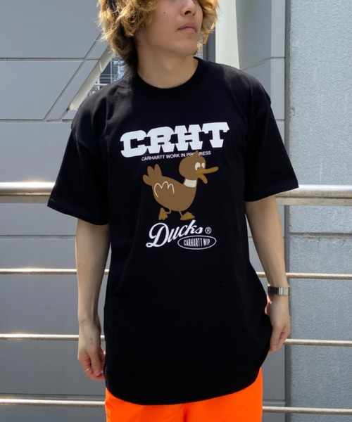 Carhartt WIP(カーハートダブリューアイピー)の「Carhartt WIP/カーハート ダブリューアイピー カーハートダックスTシャツ I030207(Tシャツ/カットソー・メンズ・ブラック/ホワイト/ベージュ・L/M/XL/S)」の1枚目の写真