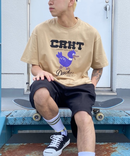 Carhartt WIP(カーハートダブリューアイピー)の「Carhartt WIP/カーハート ダブリューアイピー カーハートダックスTシャツ I030207(Tシャツ/カットソー・メンズ・ブラック/ホワイト/ベージュ・L/M/XL/S)」の22枚目の写真