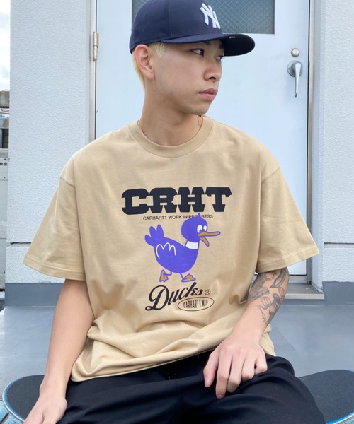 Carhartt WIP(カーハートダブリューアイピー)の「Carhartt WIP/カーハート ダブリューアイピー カーハートダックスTシャツ I030207(Tシャツ/カットソー・メンズ・ブラック/ホワイト/ベージュ・L/M/XL/S)」の21枚目の写真