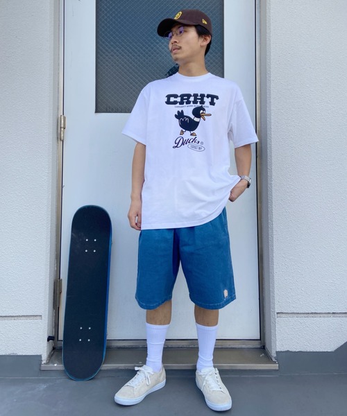 Carhartt WIP(カーハートダブリューアイピー)の「Carhartt WIP/カーハート ダブリューアイピー カーハートダックスTシャツ I030207(Tシャツ/カットソー・メンズ・ブラック/ホワイト/ベージュ・L/M/XL/S)」の17枚目の写真