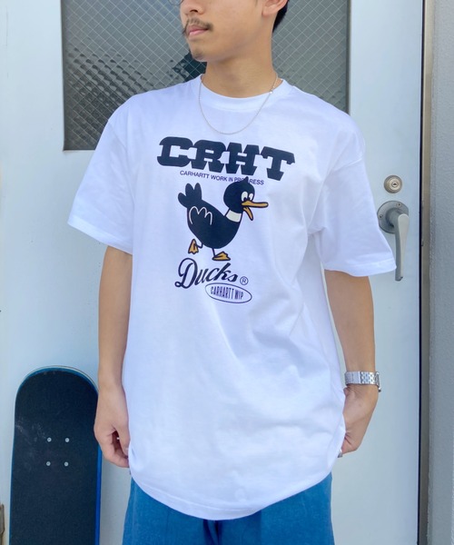 Carhartt WIP(カーハートダブリューアイピー)の「Carhartt WIP/カーハート ダブリューアイピー カーハートダックスTシャツ I030207(Tシャツ/カットソー・メンズ・ブラック/ホワイト/ベージュ・L/M/XL/S)」の13枚目の写真