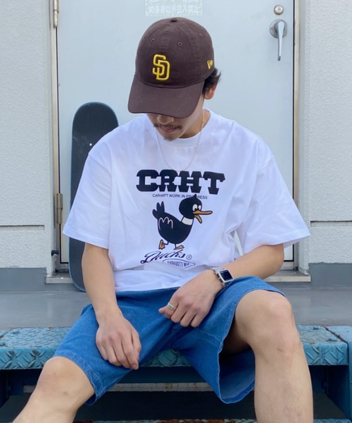 Carhartt WIP(カーハートダブリューアイピー)の「Carhartt WIP/カーハート ダブリューアイピー カーハートダックスTシャツ I030207(Tシャツ/カットソー・メンズ・ブラック/ホワイト/ベージュ・L/M/XL/S)」の14枚目の写真
