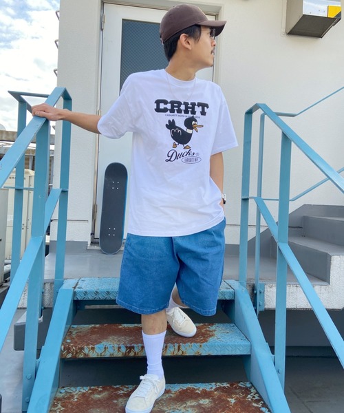 Carhartt WIP(カーハートダブリューアイピー)の「Carhartt WIP/カーハート ダブリューアイピー カーハートダックスTシャツ I030207(Tシャツ/カットソー・メンズ・ブラック/ホワイト/ベージュ・L/M/XL/S)」の19枚目の写真