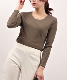 BRODIAEA（ブローディア）の「BRODIAEA コットンガーゼ ロングスリーブTシャツ（Tシャツ/カットソー）」