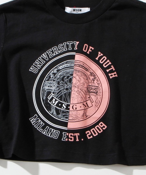 MSGM（エムエスジーエム）の「MSGM(エムエスジーエム)Kids & Junior プリント半袖Tシャツ（Tシャツ/カットソー・キッズ・ホワイト/ブラック/ピンク・4Y/10Y/12Y/14Y/6Y/8Y）」の11枚目の写真