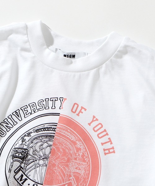 MSGM（エムエスジーエム）の「MSGM(エムエスジーエム)Kids & Junior プリント半袖Tシャツ（Tシャツ/カットソー・キッズ・ホワイト/ブラック/ピンク・4Y/10Y/12Y/14Y/6Y/8Y）」の6枚目の写真