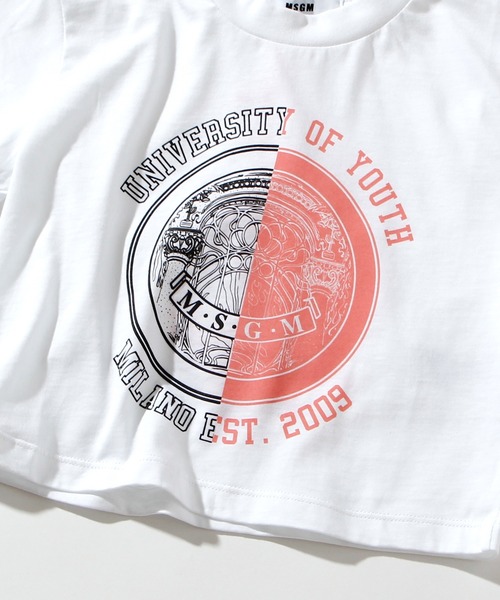 MSGM（エムエスジーエム）の「MSGM(エムエスジーエム)Kids & Junior プリント半袖Tシャツ（Tシャツ/カットソー・キッズ・ホワイト/ブラック/ピンク・4Y/10Y/12Y/14Y/6Y/8Y）」の7枚目の写真