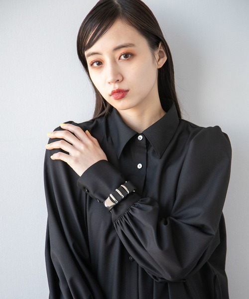 HARE（ハレ）の「ベルトデザインバングル(HARE)（バングル/リストバンド・レディース・ブラック/クリア・FREE）」の6枚目の写真