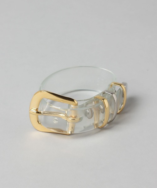 HARE（ハレ）の「ベルトデザインバングル(HARE)（バングル/リストバンド・レディース・ブラック/クリア・FREE）」の11枚目の写真