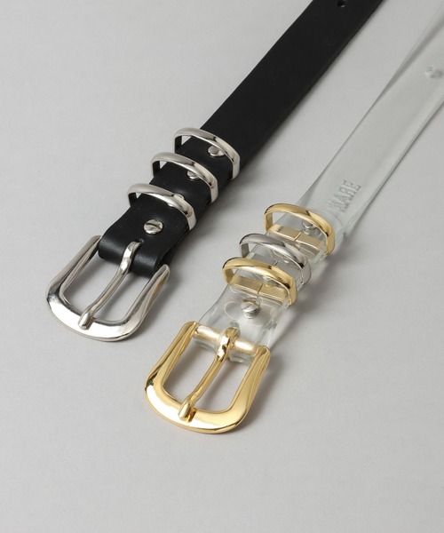 HARE（ハレ）の「ベルトデザインバングル(HARE)（バングル/リストバンド・レディース・ブラック/クリア・FREE）」の14枚目の写真