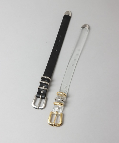 HARE（ハレ）の「ベルトデザインバングル(HARE)（バングル/リストバンド・レディース・ブラック/クリア・FREE）」の19枚目の写真