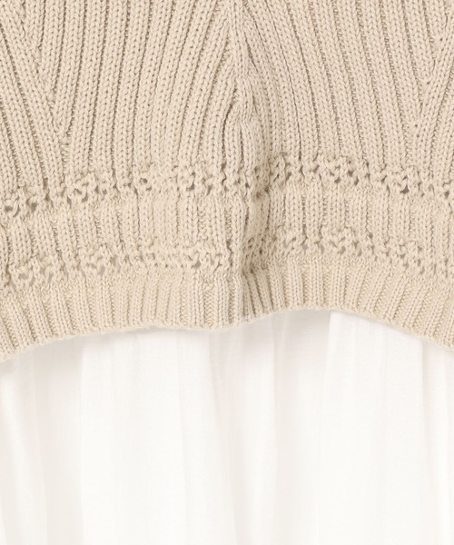 mysty woman（ミスティウーマン）の「ビスチェ×ミニワンピセット 277813（ワンピース・レディース・オレンジ/アイボリー/チャコール・FREE）」の8枚目の写真