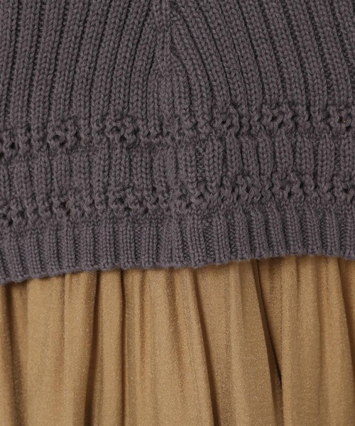 mysty woman（ミスティウーマン）の「ビスチェ×ミニワンピセット 277813（ワンピース・レディース・オレンジ/アイボリー/チャコール・FREE）」の6枚目の写真