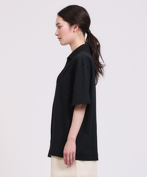 COLUMN コラム ESTNATION  リブジャージ スキッパーニット 未着用　※タグ付き  ・F 21-140-13-050006 ブラック COLUMN（コラム）の「COLUMN / リブジャージスキッパーニット