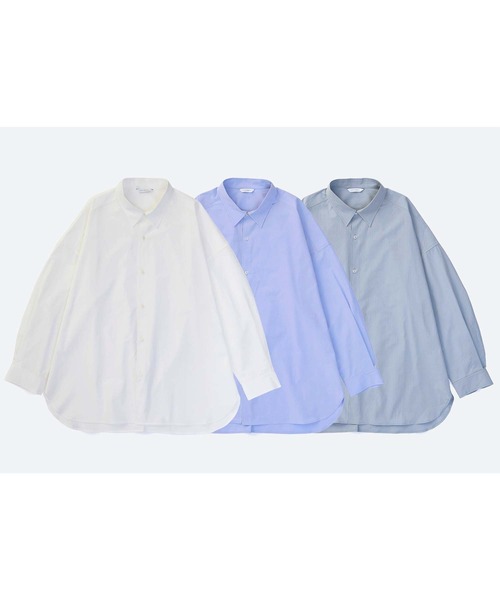 VICTIM（ヴィクティム）の「VICTIM ヴィクティム / BIG SHIRTS / VTM-22-S-019（シャツ/ブラウス・メンズ・グレイッシュブルー/ホワイト/ライトブルー・L/M）」の4枚目の写真