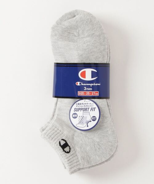 Champion（チャンピオン）の「【Champion/チャンピオン】メンズ レディース 【３足組】 スニーカーインソックス【ハーフパイル】（ソックス/靴下・メンズ・ホワイト/ブラック/シルバーグレー・SMALL/MEDIUM）」の10枚目の写真