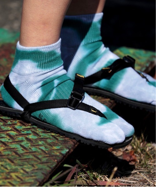 NODAL（ノーダル）の「NODAL/ノーダル TIEDYE SHORT SOCKS（ソックス/靴下・メンズ・ブルー/レッド/クリーム/グリーン/ネイビー/イエロー/チャコールグレー/ピンク/パープル/ライトグリーン・FREE）」の3枚目の写真