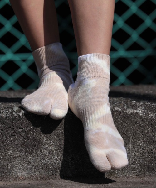 NODAL（ノーダル）の「NODAL/ノーダル TIEDYE SHORT SOCKS（ソックス/靴下・メンズ・ブルー/レッド/クリーム/グリーン/ネイビー/イエロー/チャコールグレー/ピンク/パープル/ライトグリーン・FREE）」の2枚目の写真