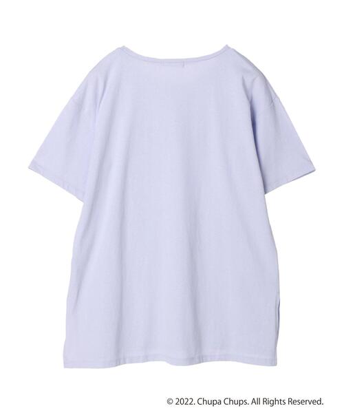 earth music&ecology（アースミュージックアンドエコロジー）の「ｃｈｕｐａ　ｃｈｕｐｓ　チュニックＴシャツ（チュニック・レディース・パープル/ブラウン/ピンク/イエロー/グリーン/アイボリー・FREE）」の19枚目の写真