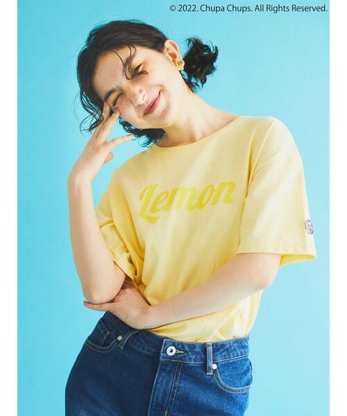 earth music&ecology（アースミュージックアンドエコロジー）の「ｃｈｕｐａ　ｃｈｕｐｓ　チュニックＴシャツ（チュニック・レディース・パープル/ブラウン/ピンク/イエロー/グリーン/アイボリー・FREE）」の5枚目の写真