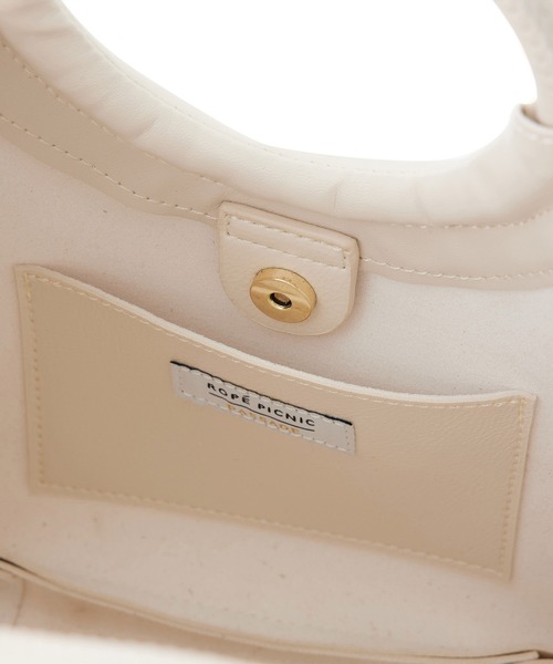 ROPE' PICNIC（ロペピクニック）の「リングハンドルミドルトート＆ショルダーバッグ（ショルダーバッグ・レディース・ブラック/キナリ/オレンジ・FREE）」の13枚目の写真