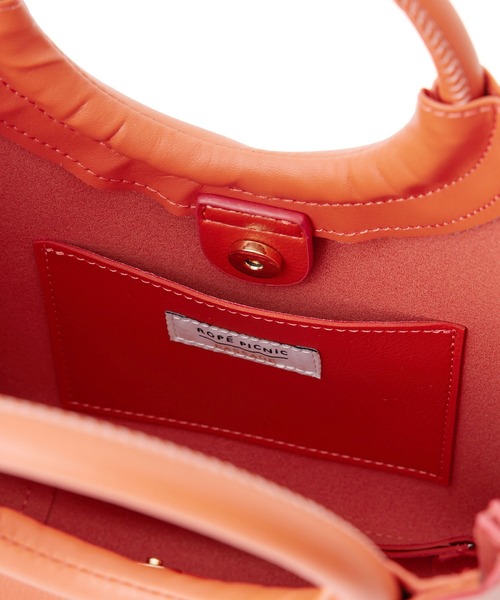ROPE' PICNIC（ロペピクニック）の「リングハンドルミドルトート＆ショルダーバッグ（ショルダーバッグ・レディース・ブラック/キナリ/オレンジ・FREE）」の15枚目の写真