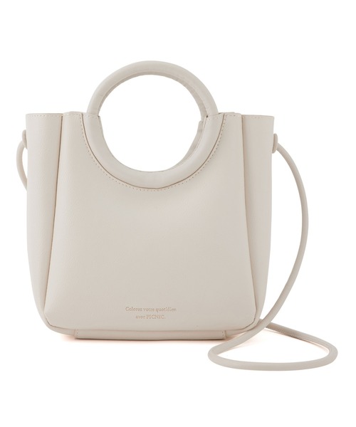 ROPE' PICNIC（ロペピクニック）の「リングハンドルミドルトート＆ショルダーバッグ（ショルダーバッグ・レディース・ブラック/キナリ/オレンジ・FREE）」の20枚目の写真