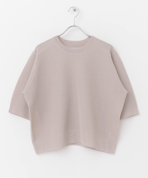 「Audrey and John Wad」 半袖ニット FREE ライトイエロー レディース Audrey and John Wad 「Audrey Wad」 半袖ニット FREE オフホワイト