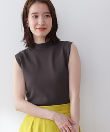 N.（N. Natural Beauty Basic） | ◆総針ボトルネックノースリーブニット(ニット/セーター)