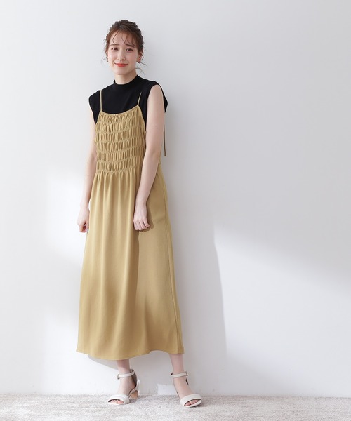 N.（N. Natural Beauty Basic）（エヌエヌナチュラルビューティーベーシック）の「◆総針ボトルネックノースリーブニット（ニット/セーター・レディース・ブラック/ブラウン/オフホワイト/イエロー/グリーン・MEDIUM）」の20枚目の写真