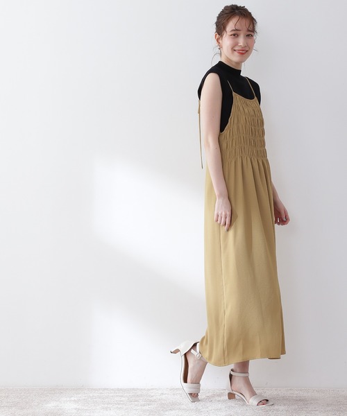 N.（N. Natural Beauty Basic）（エヌエヌナチュラルビューティーベーシック）の「◆総針ボトルネックノースリーブニット（ニット/セーター・レディース・ブラック/ブラウン/オフホワイト/イエロー/グリーン・MEDIUM）」の14枚目の写真