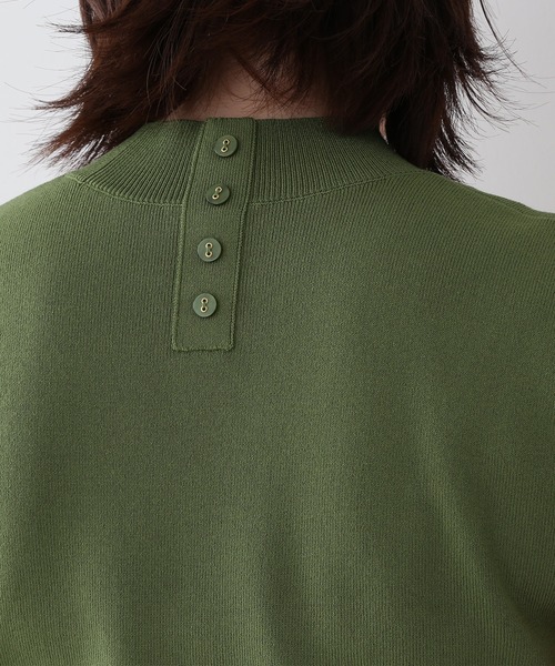 N.（N. Natural Beauty Basic）（エヌエヌナチュラルビューティーベーシック）の「◆総針ボトルネックノースリーブニット（ニット/セーター・レディース・ブラック/ブラウン/オフホワイト/イエロー/グリーン・MEDIUM）」の17枚目の写真