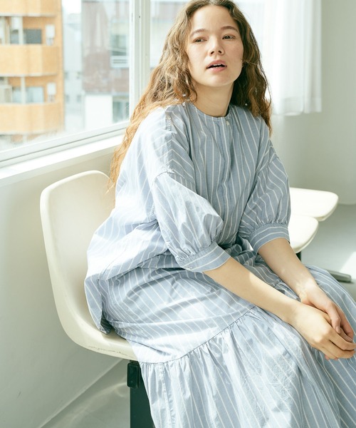 PUAL CE CIN（ピュアルセシン）の「タイプライター先染めストライプブラウス（シャツ/ブラウス・レディース・その他1/その他2・FREE）」の5枚目の写真