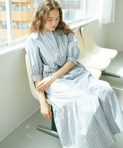 PUAL CE CIN（ピュアルセシン）の「タイプライター先染めストライプブラウス（シャツ/ブラウス・レディース・その他1/その他2・FREE）」の9枚目の写真