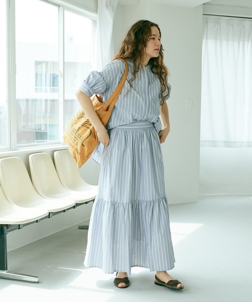 PUAL CE CIN（ピュアルセシン）の「タイプライター先染めストライプブラウス（シャツ/ブラウス・レディース・その他1/その他2・FREE）」の16枚目の写真