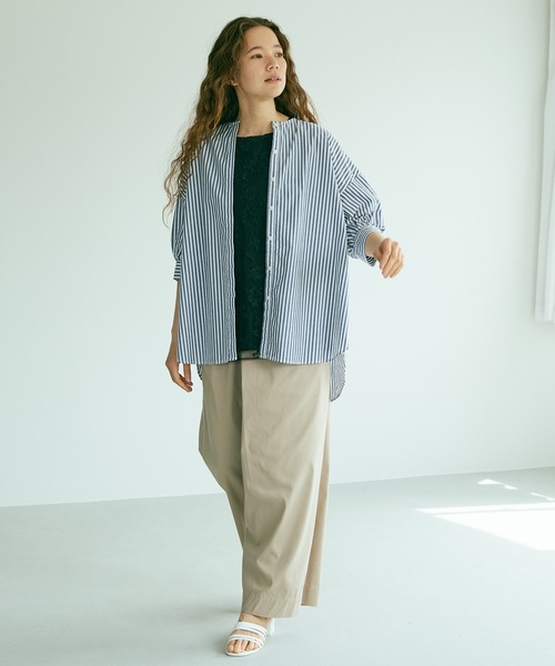 PUAL CE CIN（ピュアルセシン）の「タイプライター先染めストライプブラウス（シャツ/ブラウス・レディース・その他1/その他2・FREE）」の12枚目の写真