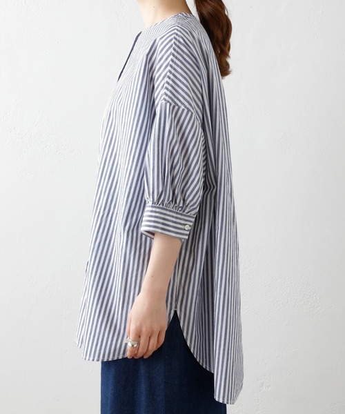 PUAL CE CIN（ピュアルセシン）の「タイプライター先染めストライプブラウス（シャツ/ブラウス・レディース・その他1/その他2・FREE）」の10枚目の写真