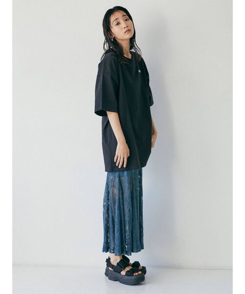 MURUA（ムルーア）の「レースマーメイドスカート（スカート・レディース・アイボリー/ブラック/グリーン・1/2）」の9枚目の写真