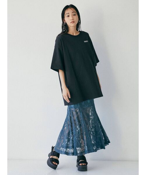 MURUA（ムルーア）の「レースマーメイドスカート（スカート・レディース・アイボリー/ブラック/グリーン・1/2）」の10枚目の写真