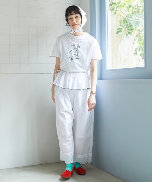 bulle de savon(ビュルデサボン)の「●handkerchief scarf(ストール/ショール・レディース・ホワイト/ブラック・FREE)」の11枚目の写真