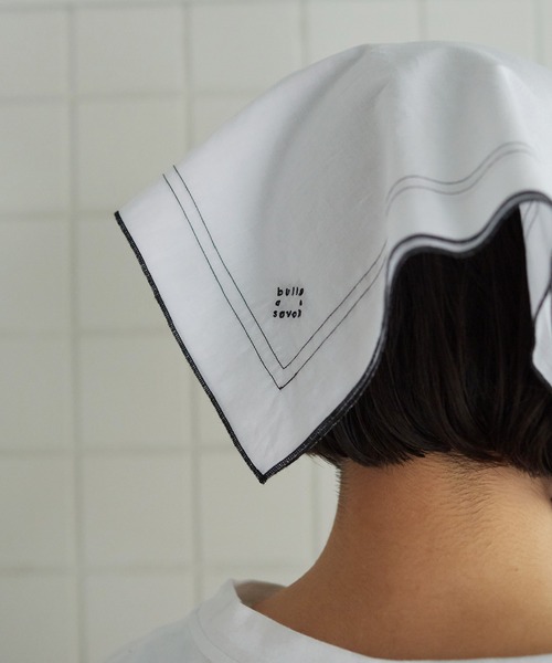 bulle de savon(ビュルデサボン)の「●handkerchief scarf(ストール/ショール・レディース・ホワイト/ブラック・FREE)」の14枚目の写真