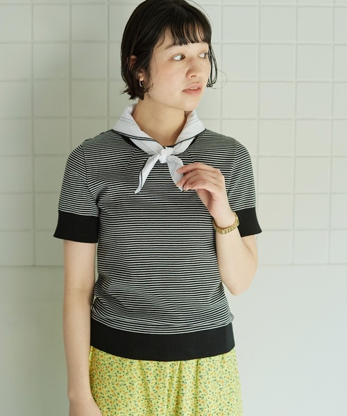 bulle de savon(ビュルデサボン)の「●handkerchief scarf(ストール/ショール・レディース・ホワイト/ブラック・FREE)」の18枚目の写真