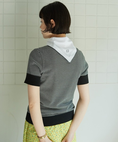 bulle de savon(ビュルデサボン)の「●handkerchief scarf(ストール/ショール・レディース・ホワイト/ブラック・FREE)」の19枚目の写真