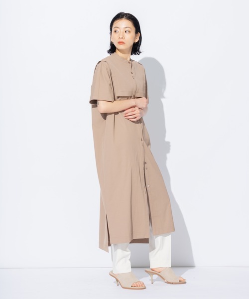 リネンツイルセーラーカラーワンピース 