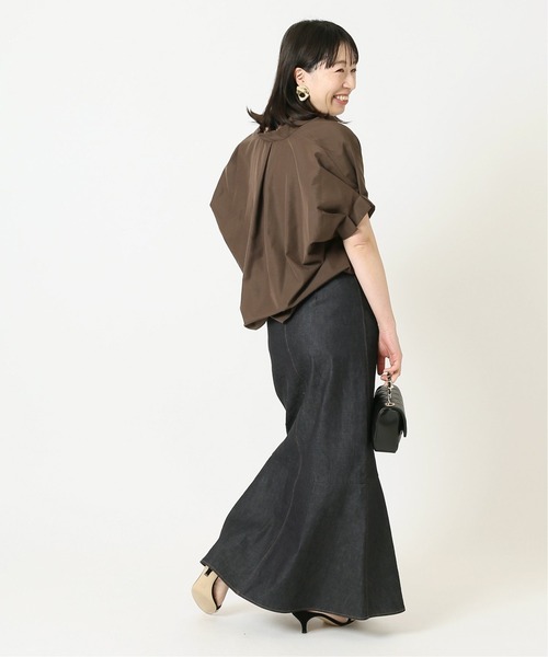 journal standard L'essage（ジャーナルスタンダードレサージュ）の「《追加》タックスリーブシャツ（シャツ/ブラウス・レディース・ブラウン/ネイビー/ホワイト系その他/ブラック系その他・FREE）」の22枚目の写真