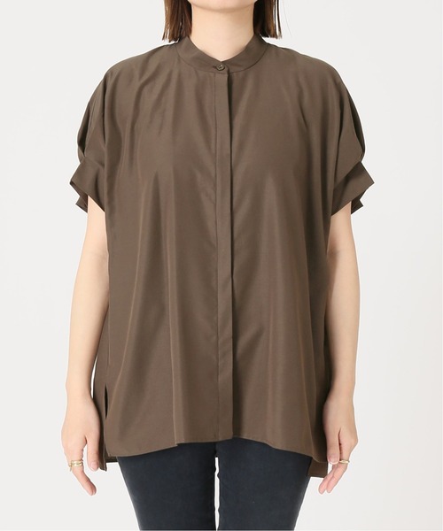 journal standard L'essage（ジャーナルスタンダードレサージュ）の「《追加》タックスリーブシャツ（シャツ/ブラウス・レディース・ブラウン/ネイビー/ホワイト系その他/ブラック系その他・FREE）」の8枚目の写真