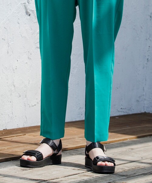 OPAQUE.CLIP（オペークドットクリップ）の「◆厚底スポーティサンダル（サンダル・レディース・ブラック/キャメル・02/03）」の6枚目の写真