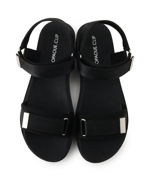 OPAQUE.CLIP（オペークドットクリップ）の「◆厚底スポーティサンダル（サンダル・レディース・ブラック/キャメル・02/03）」の15枚目の写真