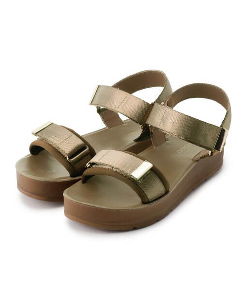 OPAQUE.CLIP（オペークドットクリップ）の「◆厚底スポーティサンダル（サンダル・レディース・ブラック/キャメル・02/03）」の17枚目の写真