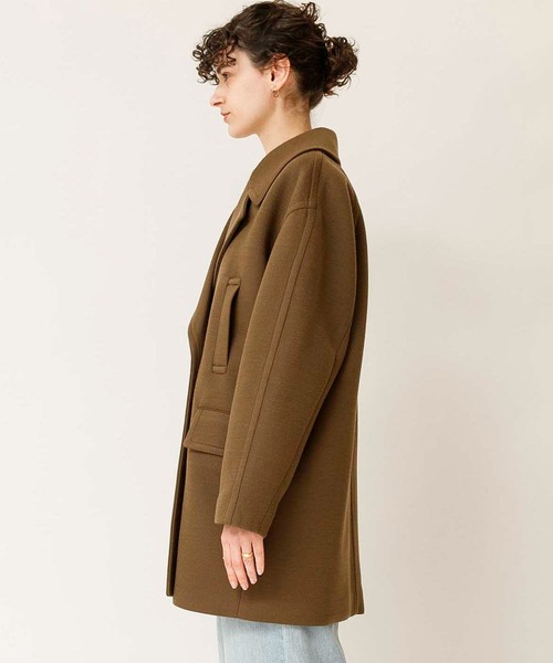 Johnbull（ジョンブル）の「ツイルダンボールニットピーコート（ピーコート・レディース・ネイビー/オリーブ・FREE）」の8枚目の写真